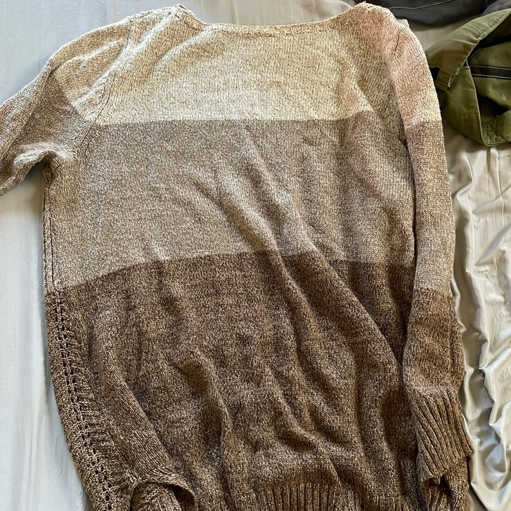 Faded Glory 2X (18W-20W) 3 shade brown sweater